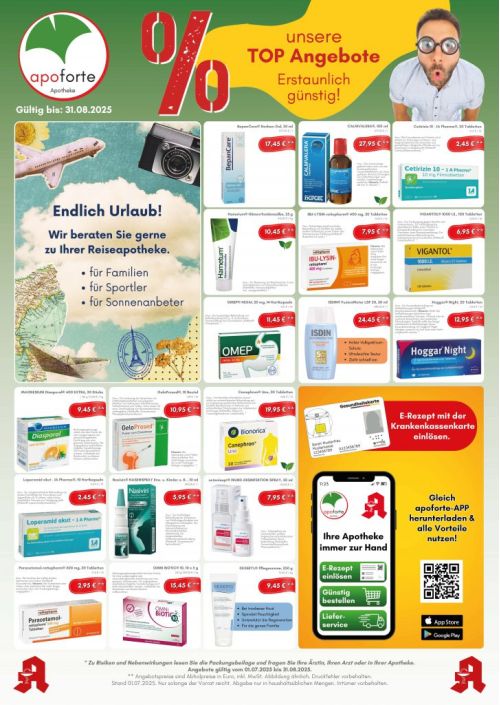 Angebotsflyer bis August